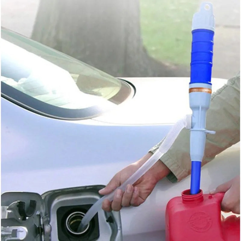 Battery-Operated Liquid Transfer Siphon for Gas Fuel Water Antifreeze | Portable Fluid Pump for Car Lawnmower Generator RV Camping Garage