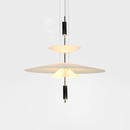 Modern LED Ceiling Fixture 26 Inch White Acrylic Adjustable Height for Kitchen Dining Bedroom Entryway Overhead Lighting Fixture
