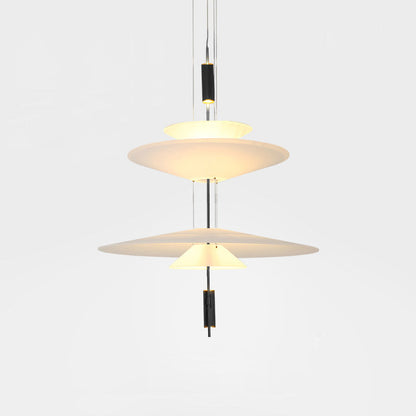 Modern LED Ceiling Fixture 26 Inch White Acrylic Adjustable Height for Kitchen Dining Bedroom Entryway Overhead Lighting Fixture