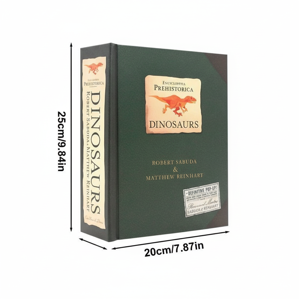 Interactive 3D Pop-Up Dinosaur Book for Kids Educational Prehistoric Adventure Story Time