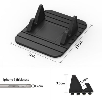 Dashboard Phone Mount Silicone Gel Grip Universal Smartphone Holder for Car Windshield GPS Navigation Hands-Free Driving Stand