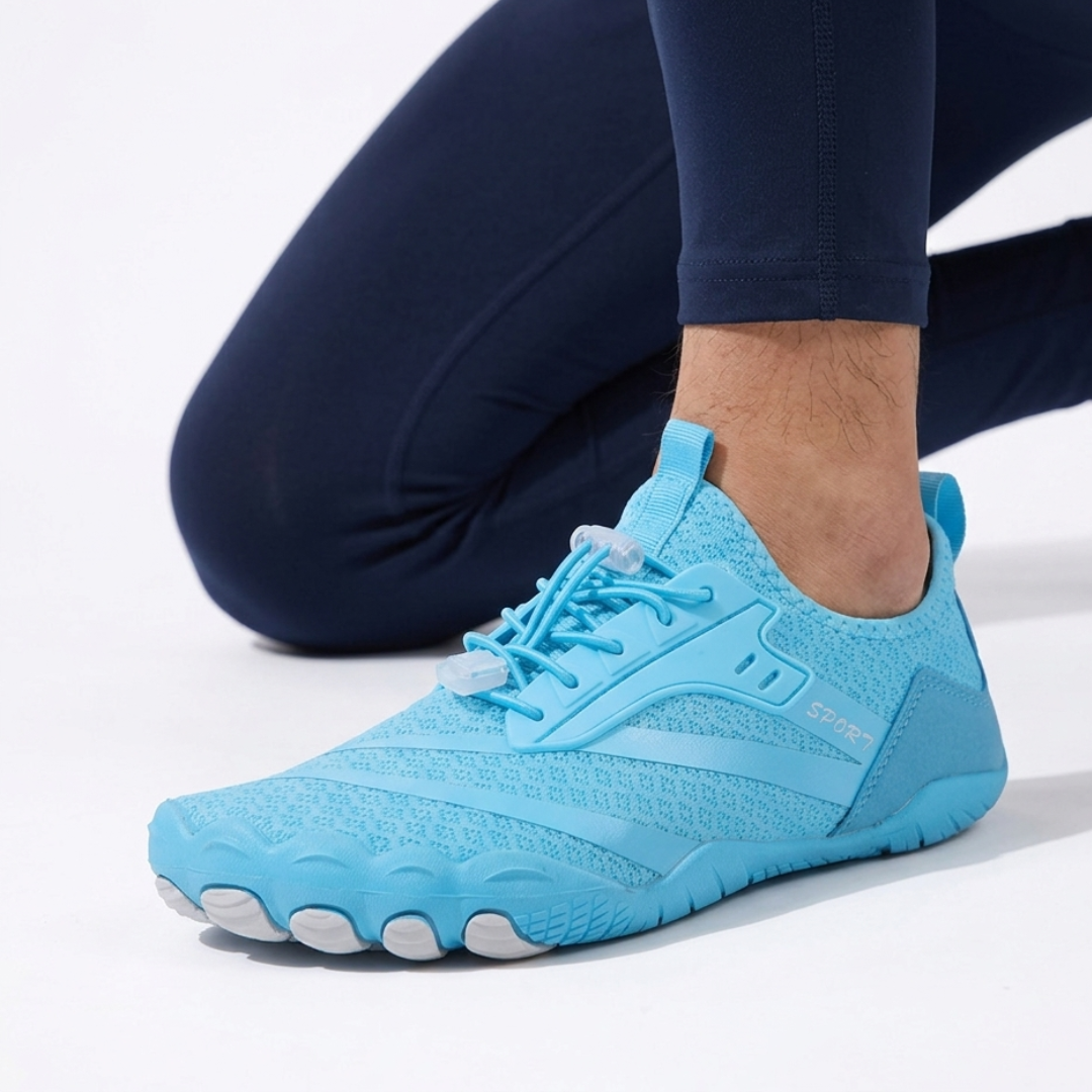 Barefoot Athletic Sneakers – Flexible Sole, Quick-Dry Mesh, Non-Slip Grip for Running & Water Sports