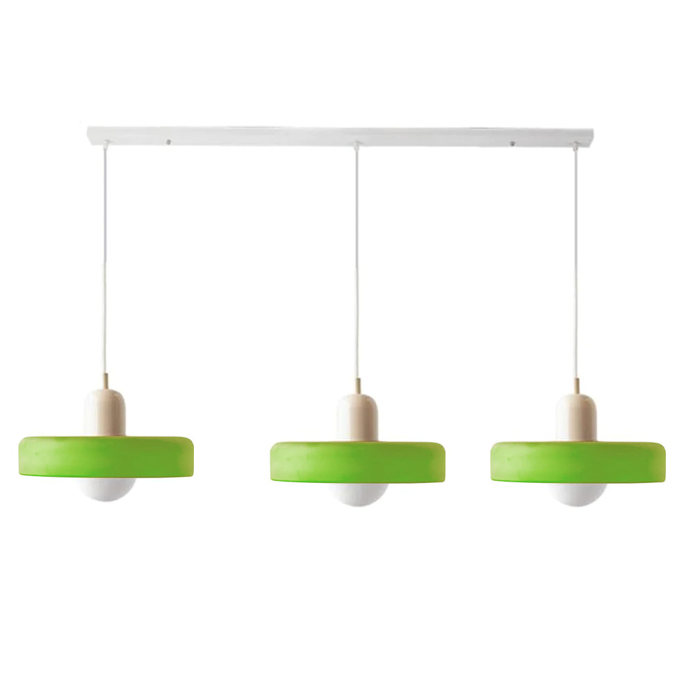 Glass Pendant Lamp 12 Inch Adjustable Height Ceiling Fixture for Bedrooms Nightstands Modern Minimalist Nordic Hanging Light E27 Socket for