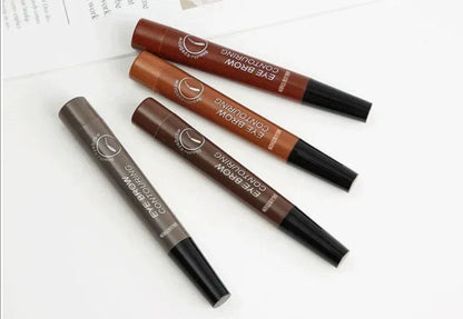 Precision Tip Brow Pencil Long-Lasting Waterproof Makeup for Natural Fuller Arches Microblading Effect