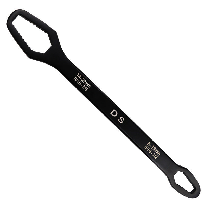 Dual-Head Adjustable Wrench Set 0.3-0.86 Inch Bolt Range Universal Spanner Tool for Auto Repair Home Workshop Bike Maintenance Plumbing DIY