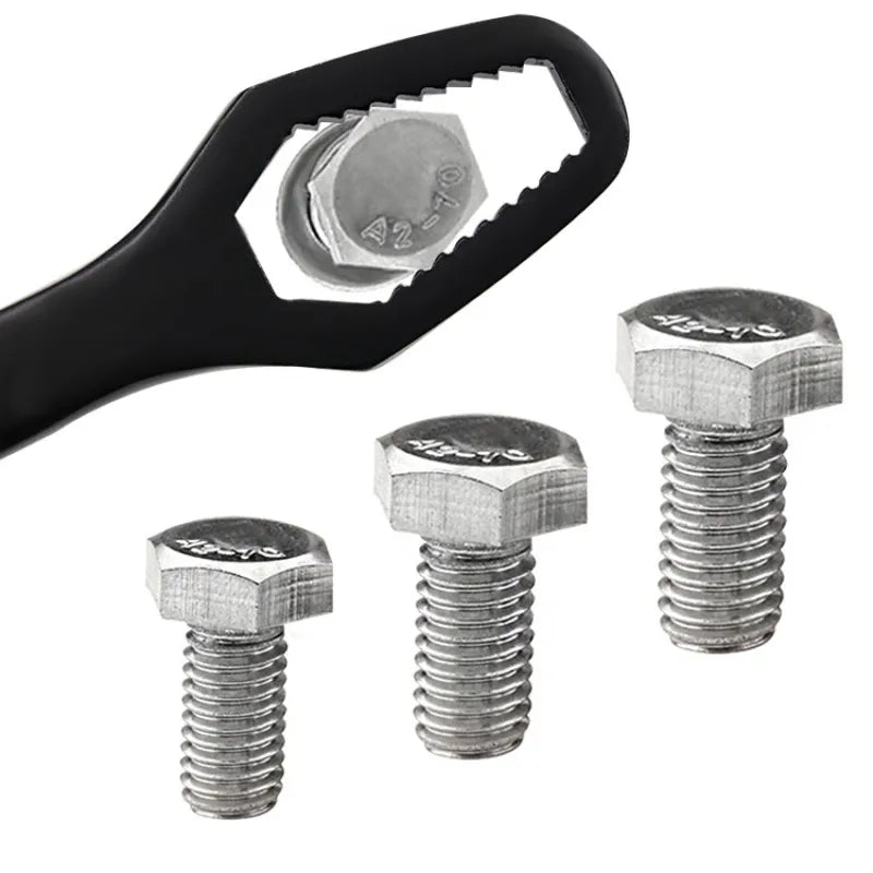 Dual-Head Adjustable Wrench Set 0.3-0.86 Inch Bolt Range Universal Spanner Tool for Auto Repair Home Workshop Bike Maintenance Plumbing DIY
