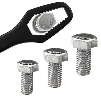 Dual-Head Adjustable Wrench Set 0.3-0.86 Inch Bolt Range Universal Spanner Tool for Auto Repair Home Workshop Bike Maintenance Plumbing DIY