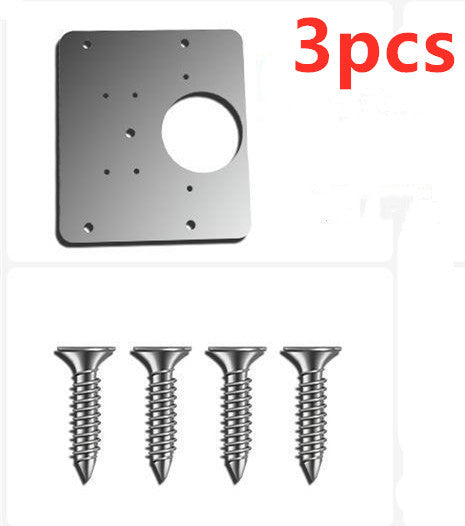 Cabinet Door Hinge Reinforcement Brackets Steel Repair Kit 3-Pack for Kitchen Bathroom Furniture Restoration Quick Fix Solution