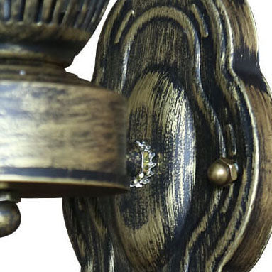 Industrial Bronze Metal Wall Sconce 16.5 in E26 Socket Hardwired Fixture for Hallways Bedrooms Living Rooms Entryways