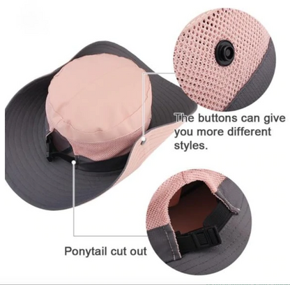 Packable Wide Brim Sun Hat Unisex UV Protection Outdoor Travel Beach Garden Hiking Summer Headwear