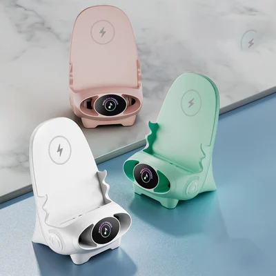 15W Fast Wireless Charging Stand with Portrait & Landscape Support for iPhone & Android Smartphones | Desk Phone Holder & Charger