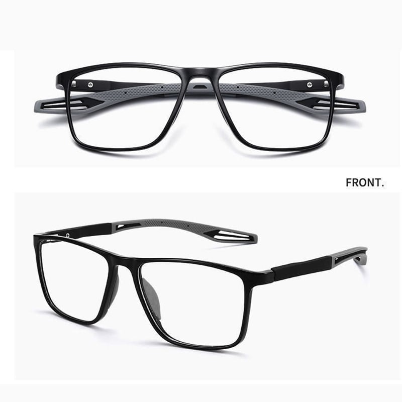 Titanium Multi-Focus Reading Eyewear with Screen Protection for Men & Women Over 40 | Featherweight Rectangular Frame