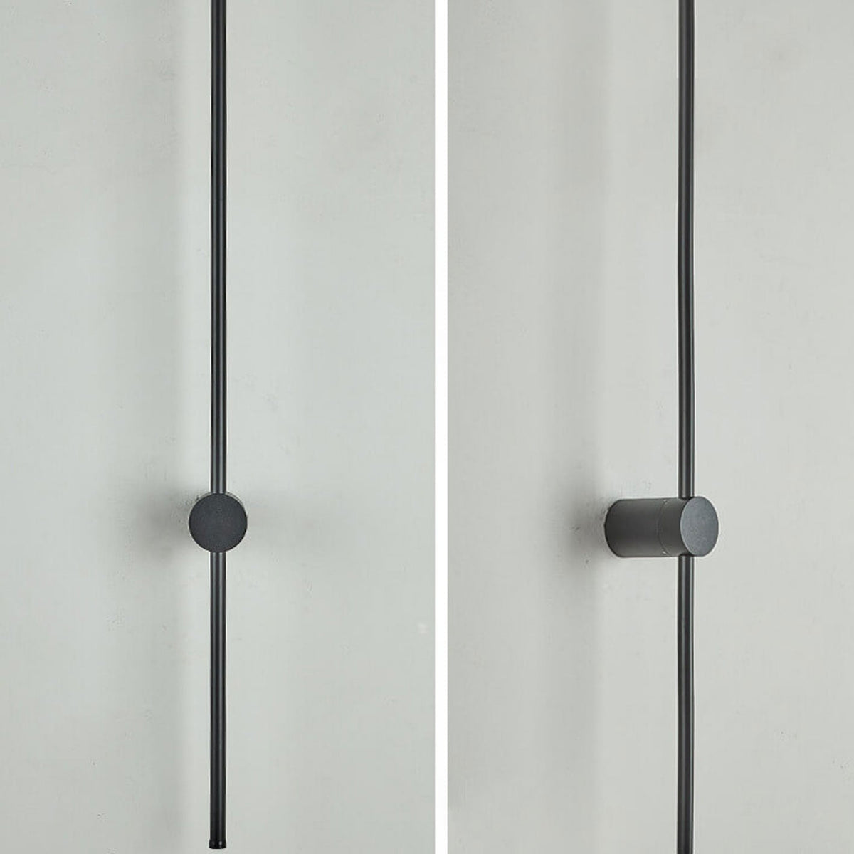Hardwired LED Sconce Black Aluminum 24 in Contemporary Hallway Bedroom Office Reading Light 600 Lumens Warm White Neutral Dimmable Modern Fi