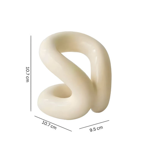 Nexus Ceramic Holder - Modern Design with Rope-Knot Detail
