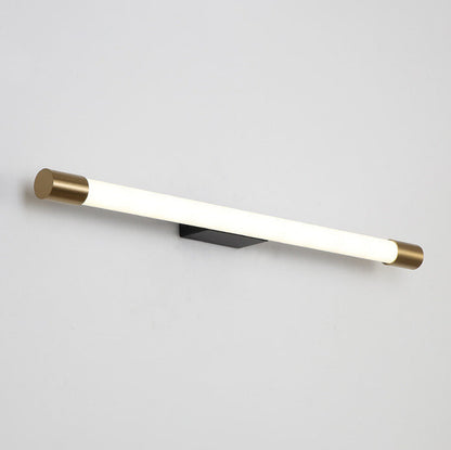 LED Vanity Light Fixture Aluminum 59 in Black Gold Over Mirror Bathroom Bedroom Hallway Linear Bar Sconce Hardwired 120V-240V