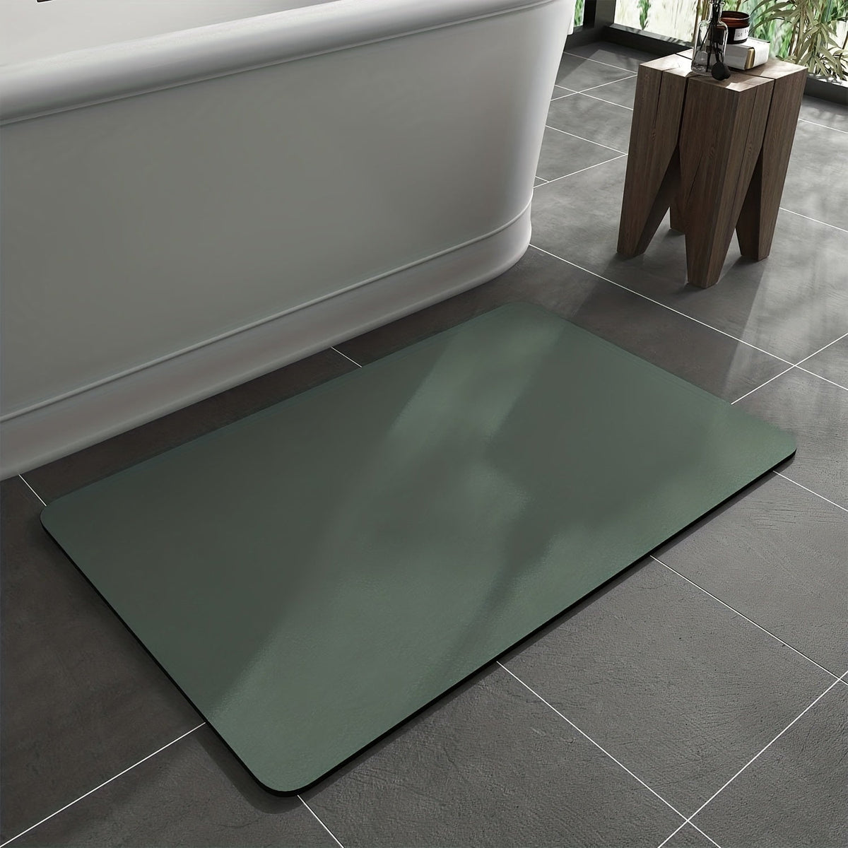 Ultra-Absorbent Diatomaceous Earth Bath Mat – Non-Slip, Quick-Dry Bathroom Floor Mat for Safety & Hygiene