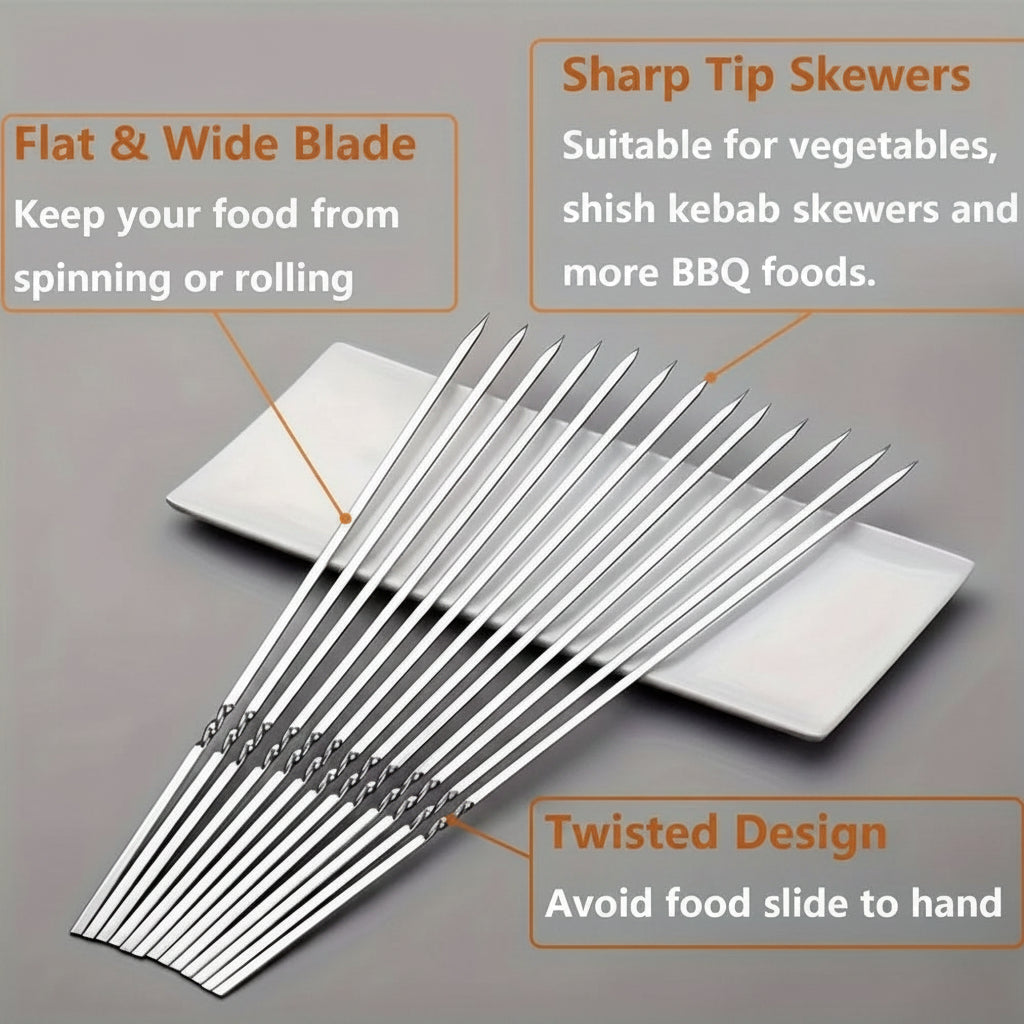 GRILLSPIKE – Stainless Steel BBQ Skewers Set