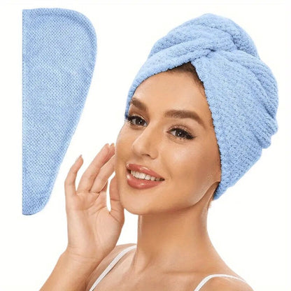 AquaCloud - Ultra-Absorbent Microfiber Hair Wrap for Quick Drying