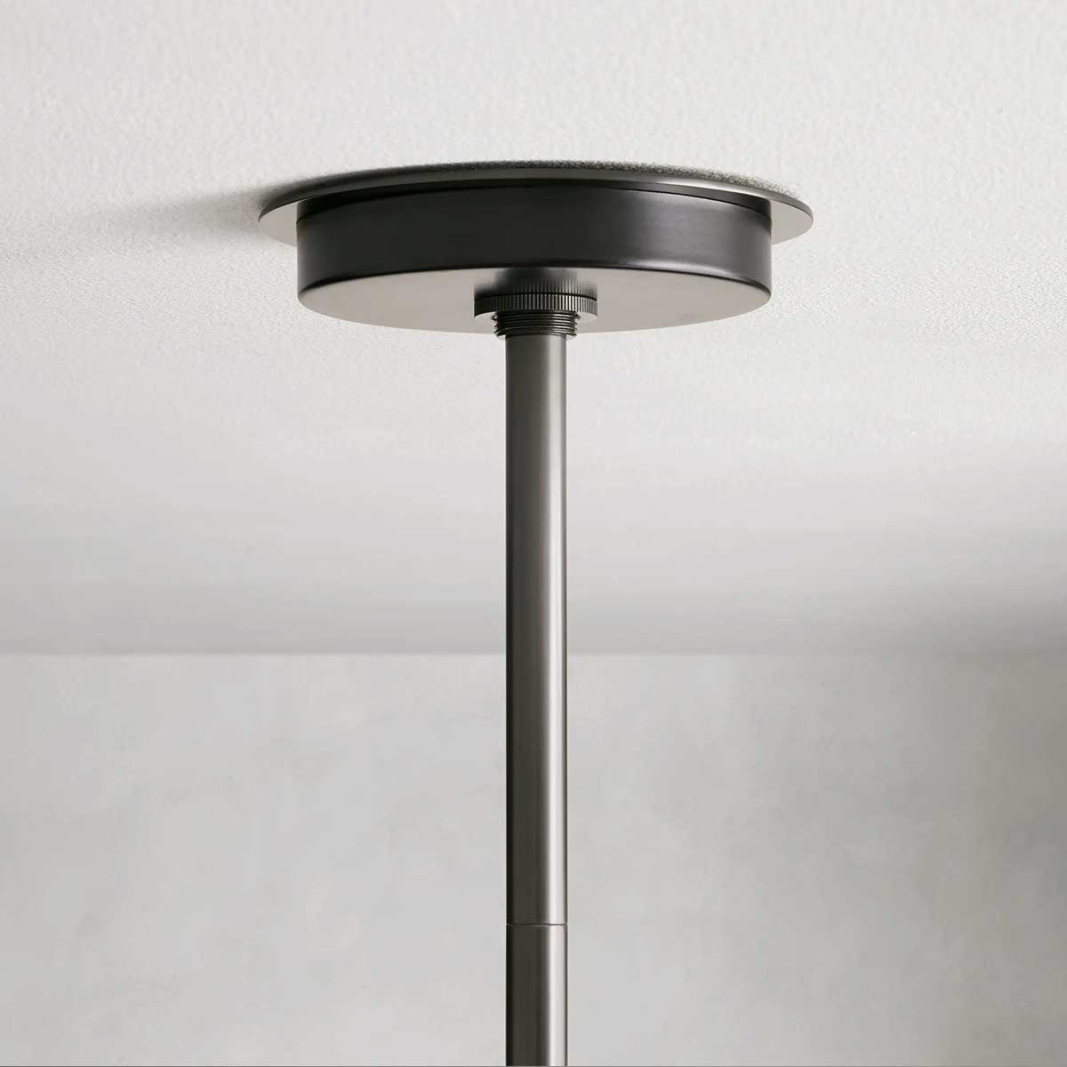 Industrial Pendant Light with Frosted Glass Tubes for Dining Room and Kitchen Island – Adjustable Drop Brass or Bronze – 4 or 5 Socket