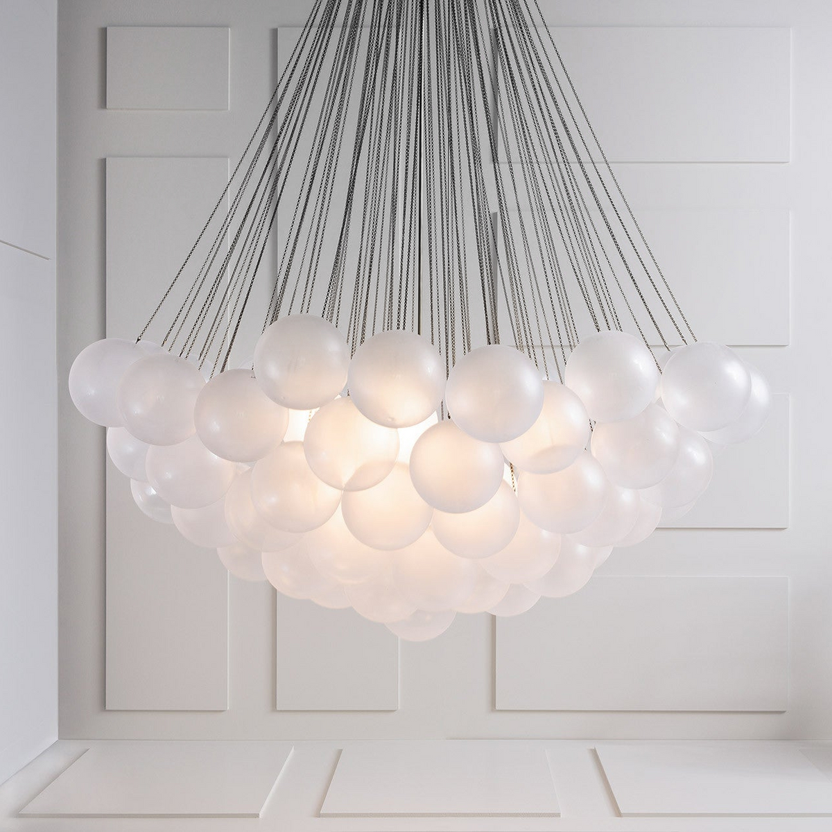 Bubble Pendant Light Multi-Globe Adjustable Ceiling Fixture Gold Black Chrome for Dining Room Living Room Foyer 19-73 Lights