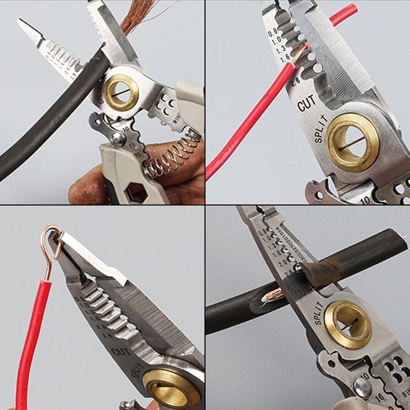 Professional Wire Stripper and Cutter Pliers for Electrical Work, Cable Prep, and Home Projects
