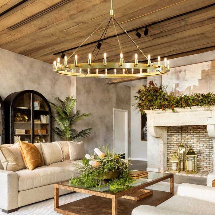Spherical Industrial Chandelier with Edison-Style Bulbs for Dining Room, Restaurant & Large Living Spaces