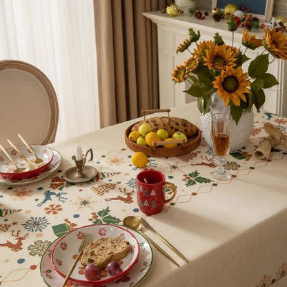 DININGORA – Jacquard Tablecloth for Sophisticated Festive Ambience