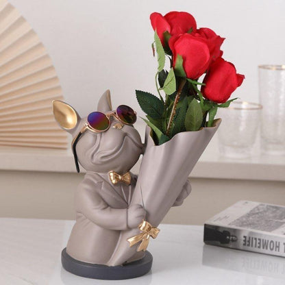 Frenchie Bulldog Woof Vase