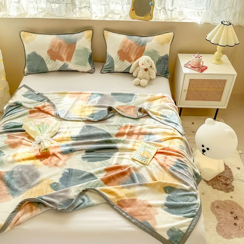 PRISMACLOUD – Watercolor Geometric Blanket for Elevated Comfort