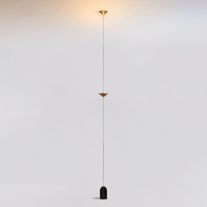 LED Floor Lamp with Marble Counterweight and Adjustable Pull Cable for Living Room Bedroom Reading Corner Modern Home Decor Ambient Task Lig