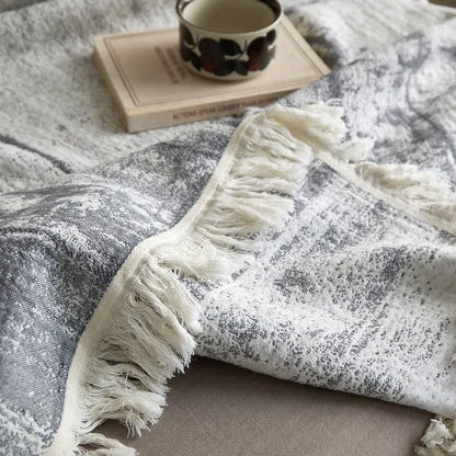 BRUSHREST – Abstract Ink Blanket for Effortless Home Comfort