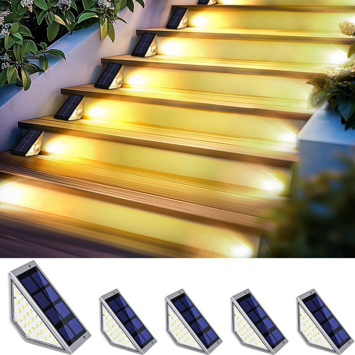STEPORA - SolarRise LED Outdoor Step Lights