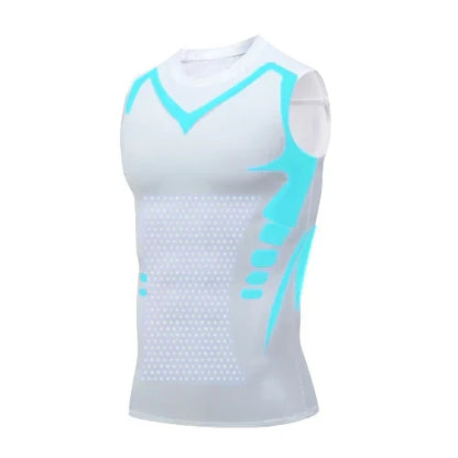 Men's Compression Undershirt for Smoothing Chest & Stomach | Invisible Slimming Tank for Gynecomastia | Posture Support Shapewear