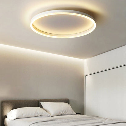 20 in Dimmable LED Ceiling Light with Remote Iron & Acrylic Fixture for Bedrooms Hallways Living Rooms Modern Low-Profile Design