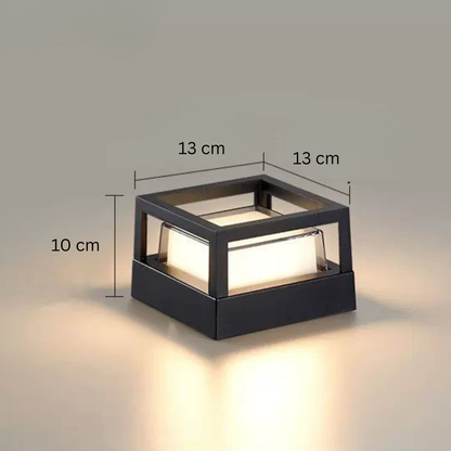 Weatherproof LED Outdoor Wall Light – Square & Round Industrial Fixture for Patio, Garden, Pathway