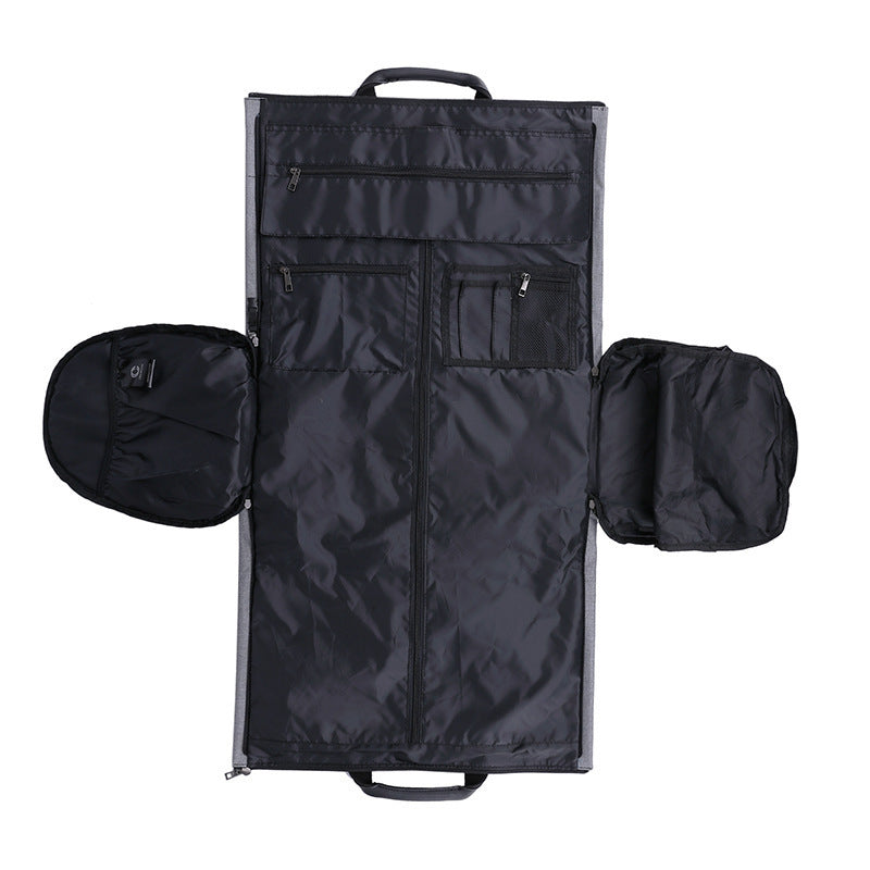Convertible Garment Duffel Bag with Shoe Compartment for Business Travel & Weekends, Hanging Suit Carrier