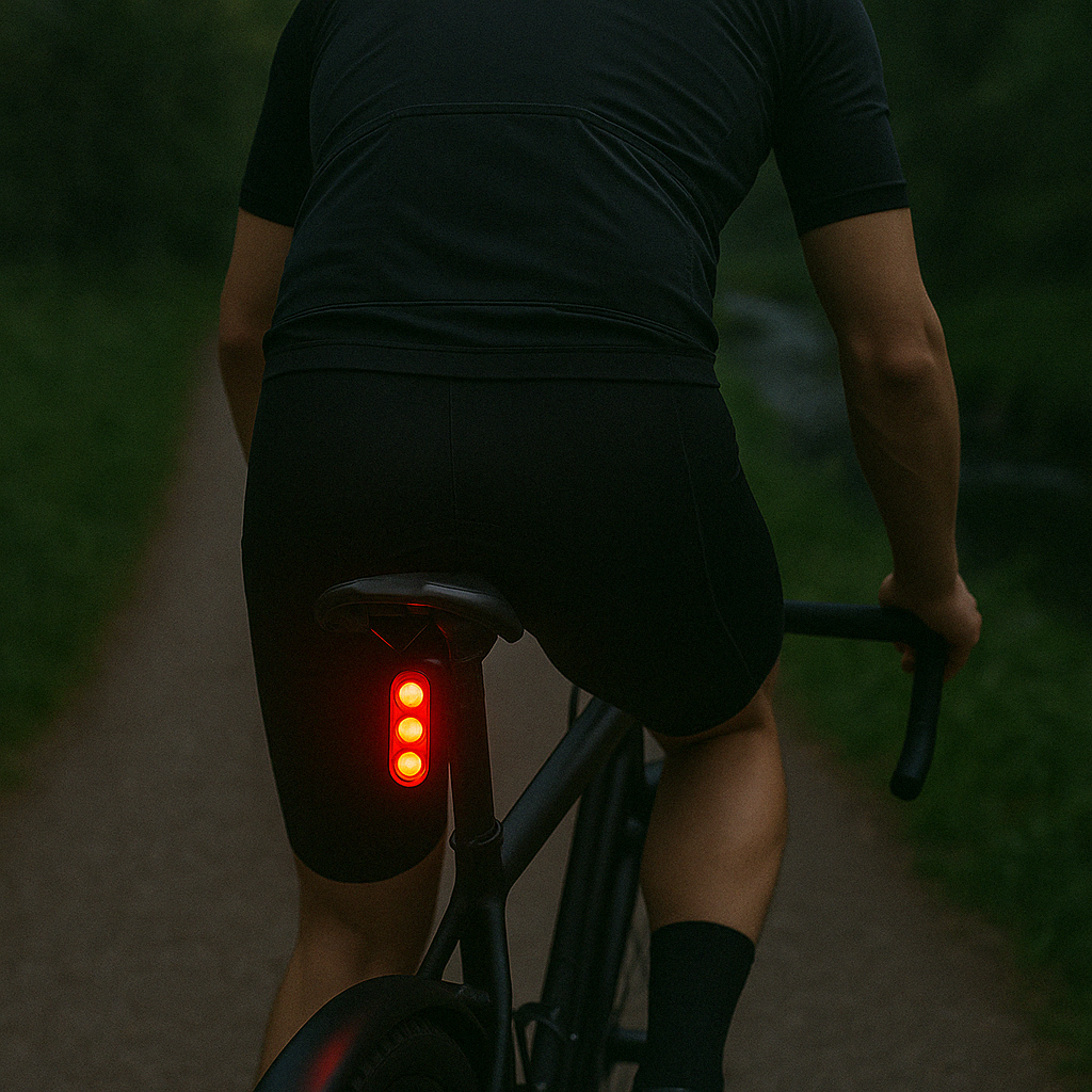 Motion-Sensing Bike Tail Light with Auto Brake Alert – Rechargeable Rear Safety LED for Road & Mountain Bikes