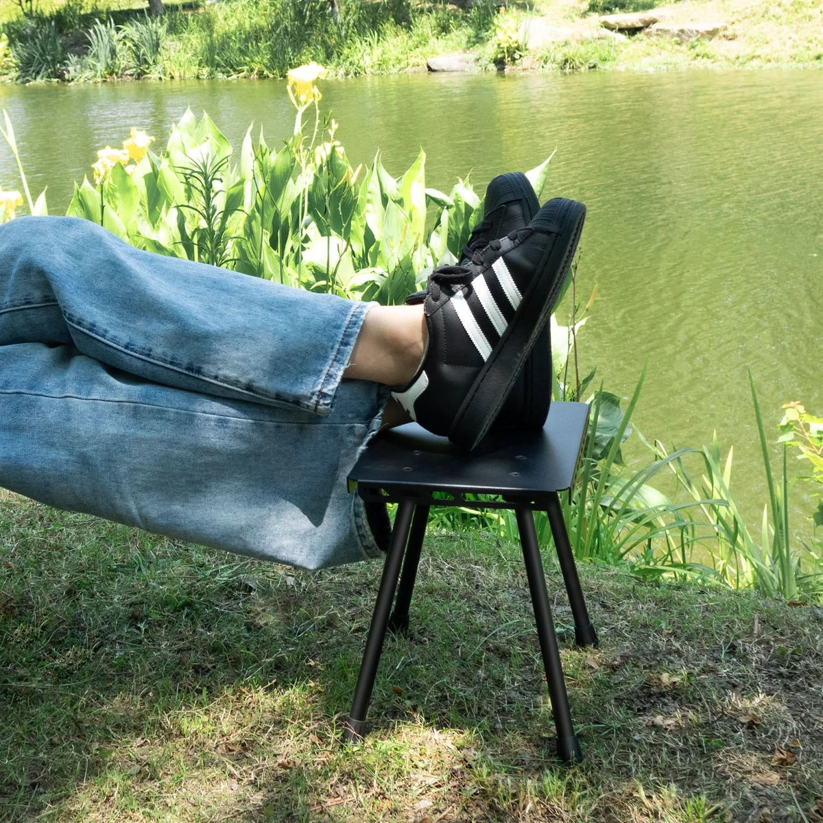 TACTITABLE – Portable Folding Camping Stool Table