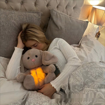 Illuminated Heartbeat Stuffed Animal for Sleep Support | Cozy Companion Toy with Soothing Sound and Gentle Glow for Kids and Grownups