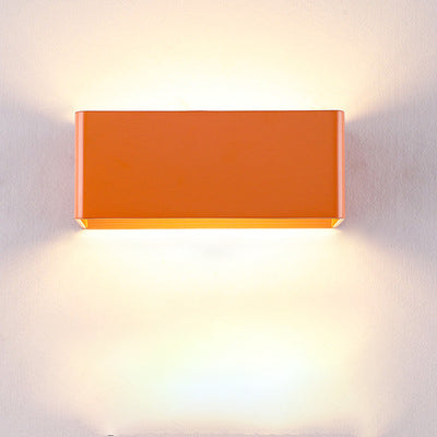 Geometric LED Sconce Aluminum Up Down Accent Light for Hallway Bedroom Living Room Indoor Modern Minimalist Wall Fixture