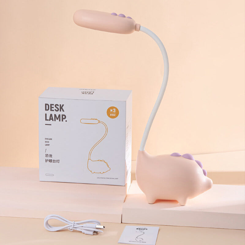 Compact LED Desk Lamp with Integrated Light in Vibrant Colors for Bedroom, Office & Living Room