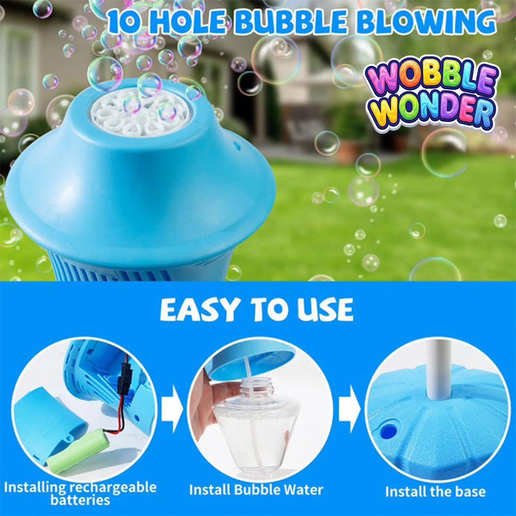 BubbleWobble™ - GlowBurst Bubble Fountain