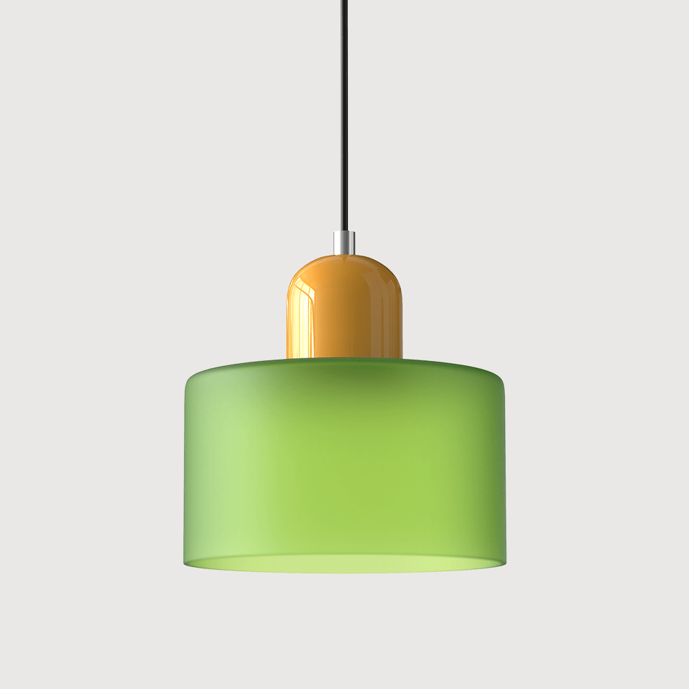 Handwoven Glass Pendant Light Bauhaus Style Indoor Hanging Lamp Adjustable Cable for Dining Room Kitchen Home Office