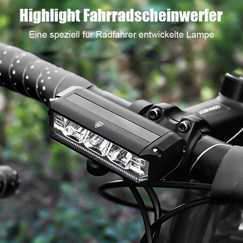 Ultra-Bright 900-Lumen Bike Headlight with 180° Wide-Angle Beam for Night Cycling Safety