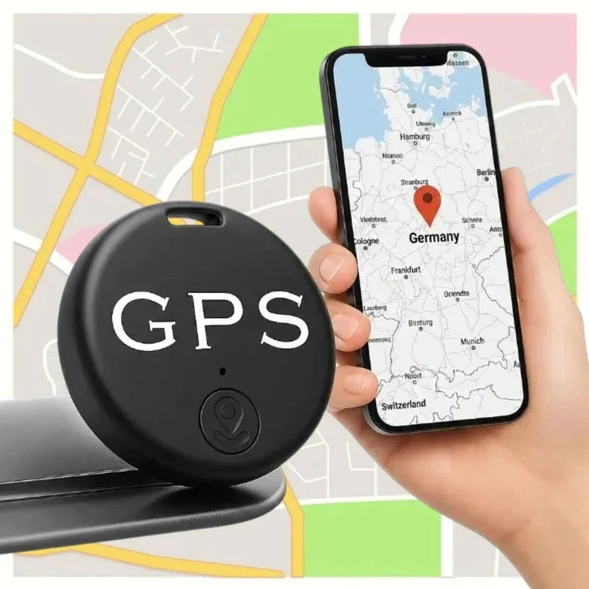 Real-Time GPS Tracker 2-Pack - Magnetic Mini Location Device for Vehicles, Luggage & Belongings - Live Position Monitoring System