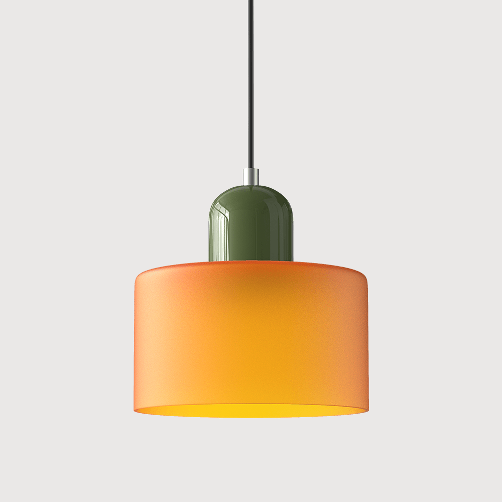 Handwoven Glass Pendant Light Bauhaus Style Indoor Hanging Lamp Adjustable Cable for Dining Room Kitchen Home Office