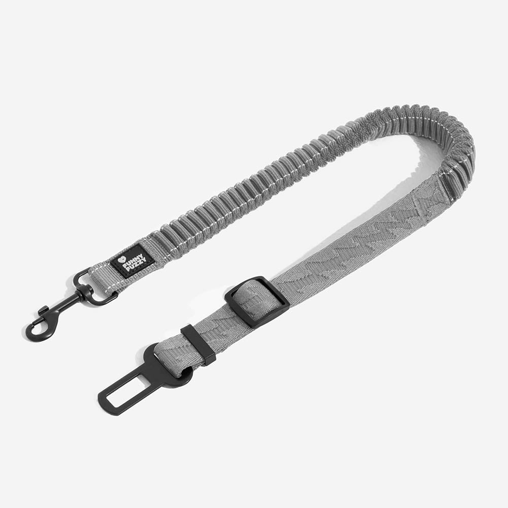 Adjustable Pet Safety Harness Tether for Car Travel with Reflective Strap & Elastic Shock Absorber for Dogs
