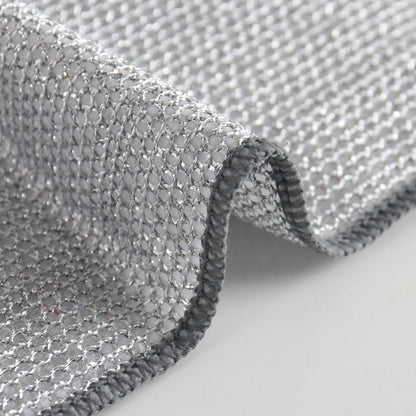 Stainless Steel Scouring Pads for Cast Iron Skillets Griddles Ovens Cookware 8×8 Inch Reusable Non-Scratch Wire Mesh Scrubber for Home Resta