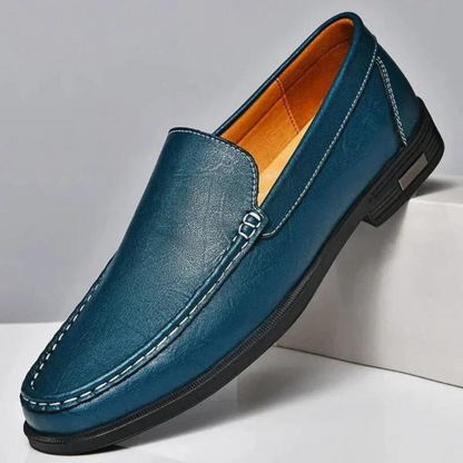 Men's Genuine Leather Loafers Slip-On Dress Shoes for Business Casual Wedding Office Formal Occasions Classic Italian Style Handcrafted