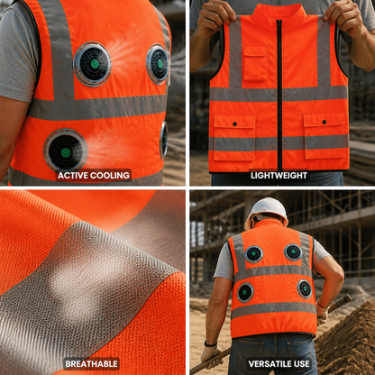 Integrated Fan Lightweight & Breathable Cooling Vest